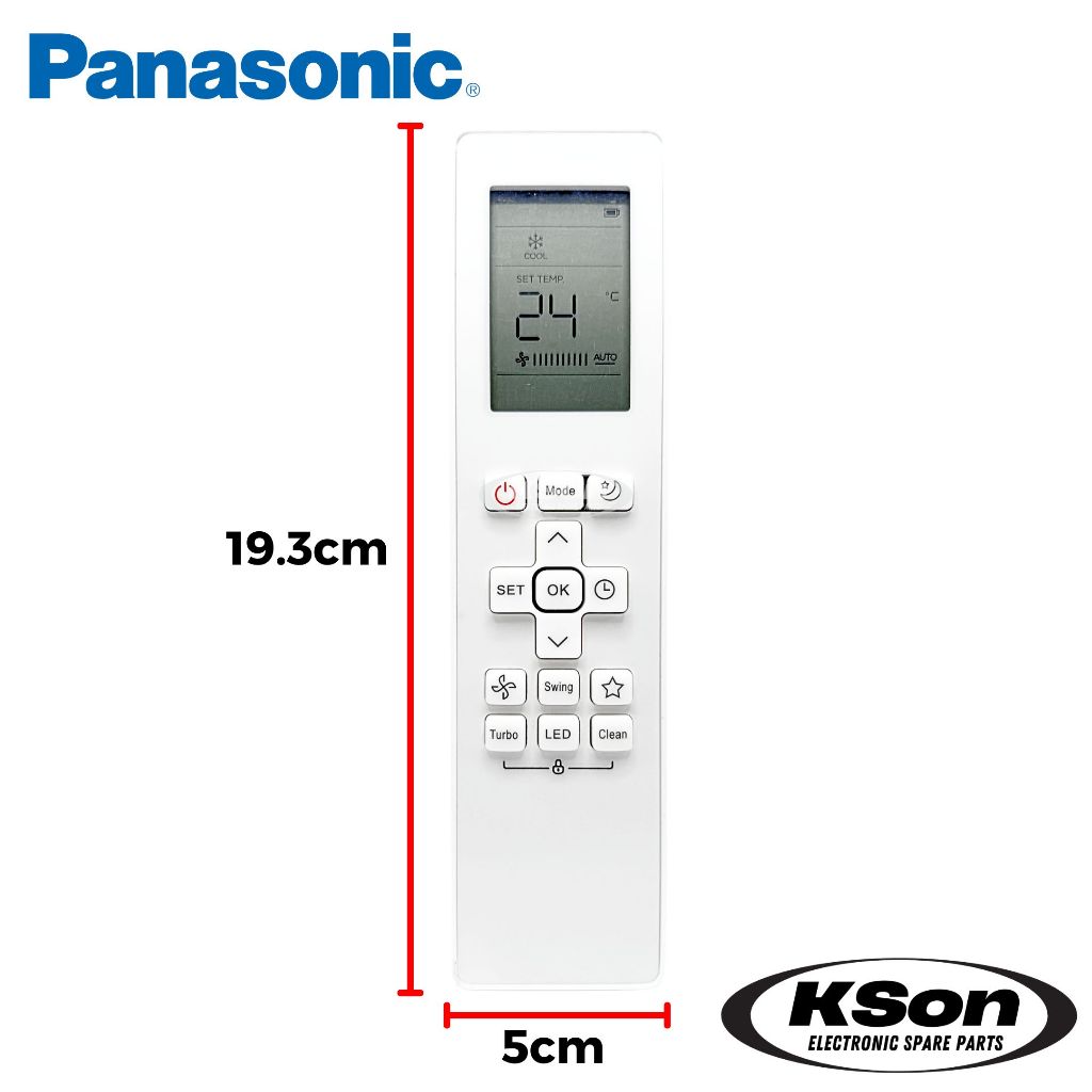 รีโมทแอร์ พานาโซนิค อะไหล่แอร์ Panasonic Air Conditioner Remote Control รุ่น RG10B(G)/BGEF ราคา ถูกที่สุด ดีลบีเคเค แกลเลอรีภาพที่ 7