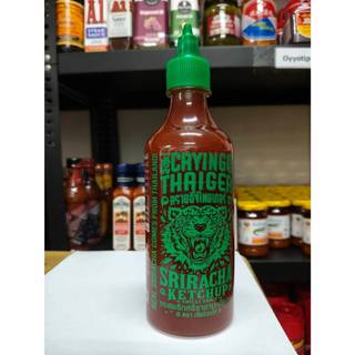 ซอสพริกศรีราชามะเขือเทศ เสือร้องไห้  Sriracha Ketchup Chilli sauce ไม่ใส่ผงชูรส ไม่ใส่วัตถุกันเสีย ผลิตไทย ปริมาณ 528 ก.