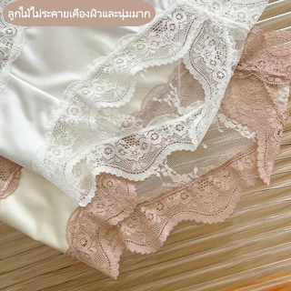 กางเกงในลูกไม้เซ็กซี่ ผ้าซาตินนุ่ม ผ้าตาข่ายระบายอากาศ ดีไซน์เอวต่ำ สวยงามสะดุดตา