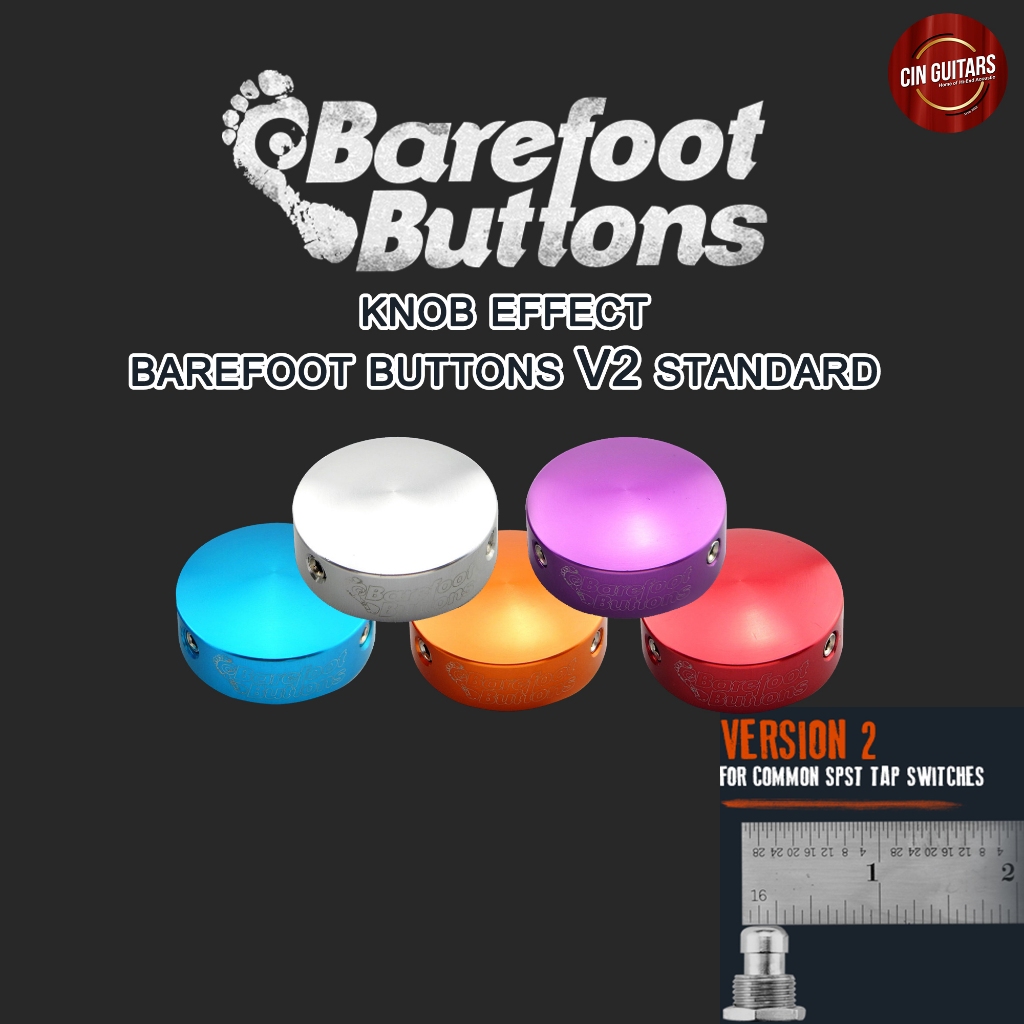 ที่ครอบสวิตช์เหยียบ Knob Effect  Barefoot Buttons  V1 Standard