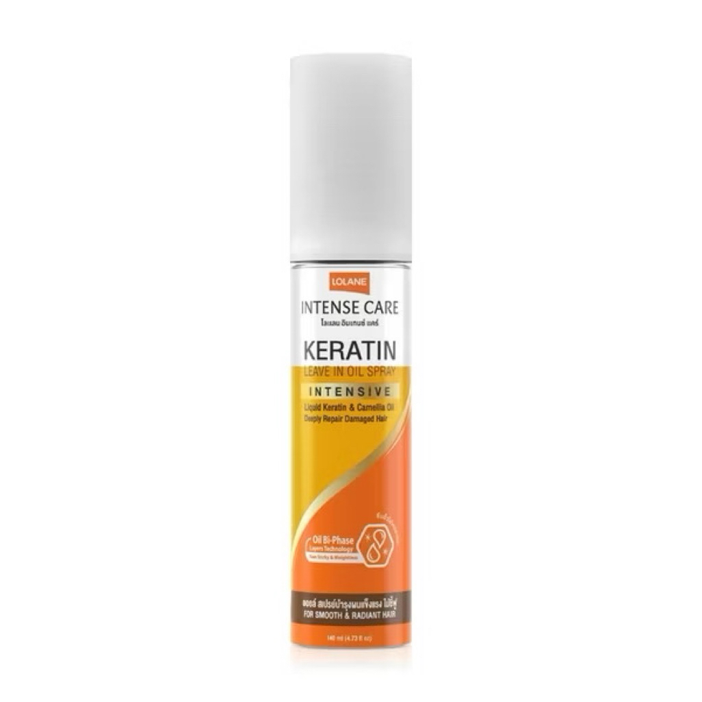 Lolane Keratin Leave in Oil Spray 140ml โลแลน ออยล์สเปรย์บำรุงผมให้แข็งแรง ไม่ชี้ฟู.