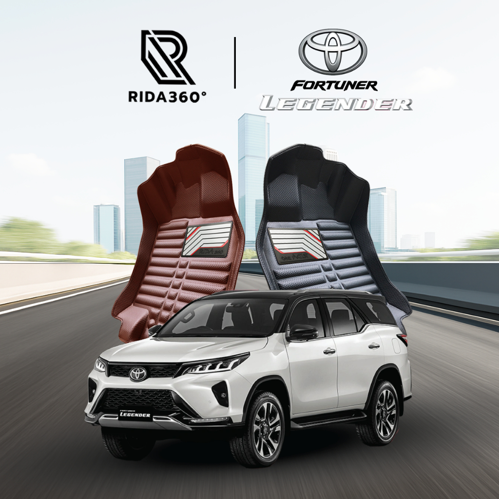 [RIDA360°] พรมรถยนต์ TOYOTA FORTUNER / LEGENDER 2015-NOW (ระบุปี) รวมฝาท้าย รับประกัน5ปี [018]