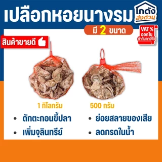 เปลือกหอยนางรมขนาด 500 g./1 kg.ใส่ถุงตาข่ายแดง เปลือกหอยกรองน้ำ