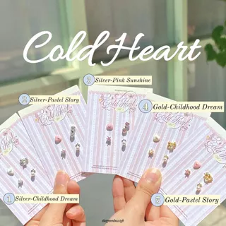 เซ็ทต่างหู Cold Heart Earrings Set ก้านเงินแท้ S925 - The Green Box