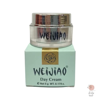 KT-62🌟WEIJIAO ครีมเหว่ยเจียWhitening Day and Night Cream 5g.ของเเท้💯 ช่วยบำรุงผิวชั้นนอกและชั้นในให้ชุ่มชื้นผิวกระชับ ❣️