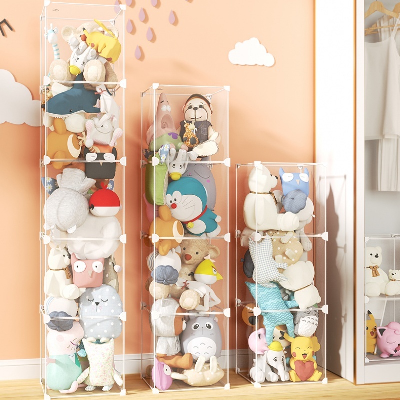 FORYO ตู้โชว์ตุ๊กตา DIY ตู้ใส กล่องใส่ PVC กล่องโชว์โมเดล ของสะสม มีหลายขนาด