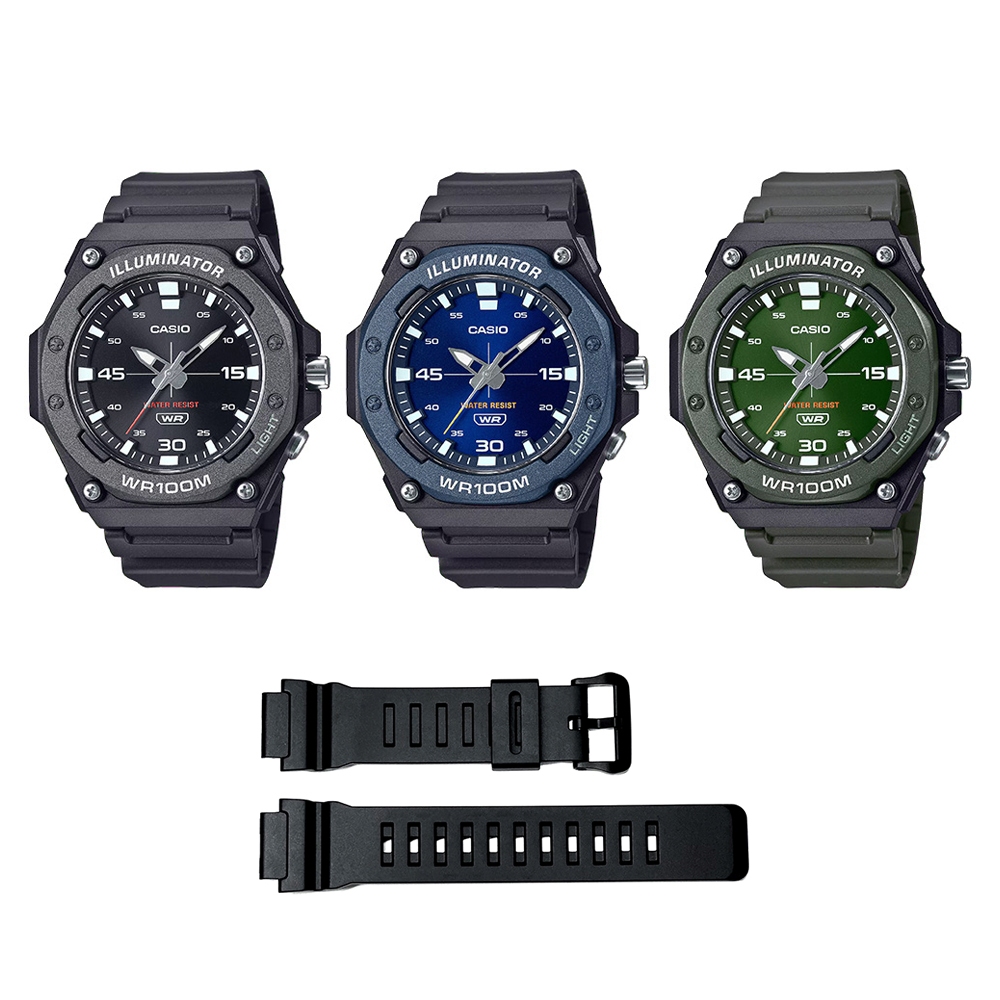 Casio Standard นาฬิกาข้อมือผู้ชาย สายเรซิ่น รุ่น  MW-620H(MW-620H-1A,MW-620H-2A,MW-620H-3A)