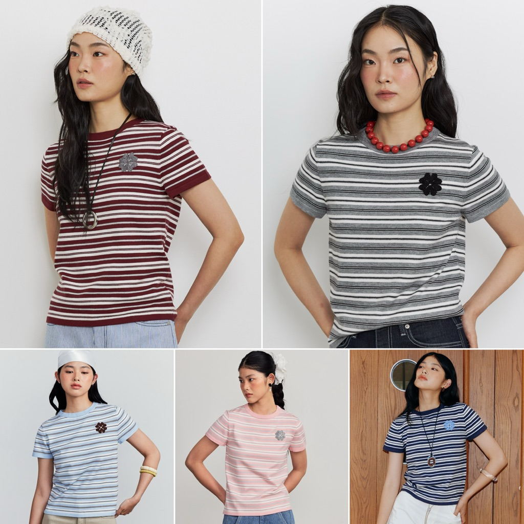 POCKETWOOD - Breeze Club Tee [Pre-Order สี Airy Blue size S,M และ Grey Ash size S พร้อมส่ง18พย] เสื้