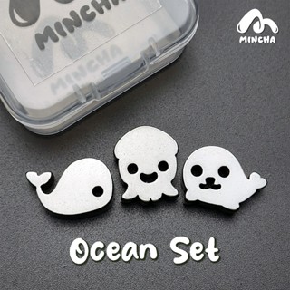 Mincha Ocean Set ลูกร่อนผงมัทฉะ ลูกสแตนเลสร่อนชา พร้อมกล่องเ…