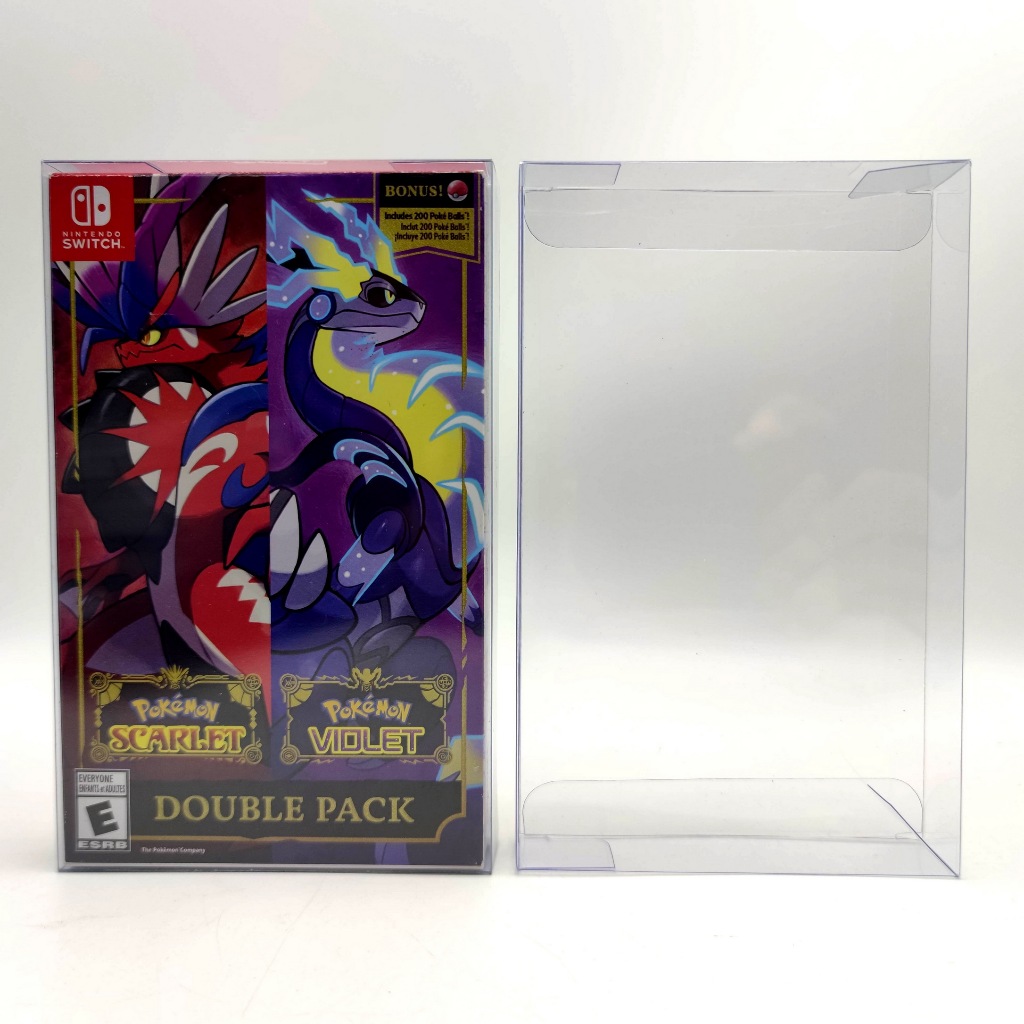 Switch Double Pack Box Protector กล่องพลาสติกใส กันฝุ่น กันรอย NSW SW nintendo  Pokemon Scarlet Viol