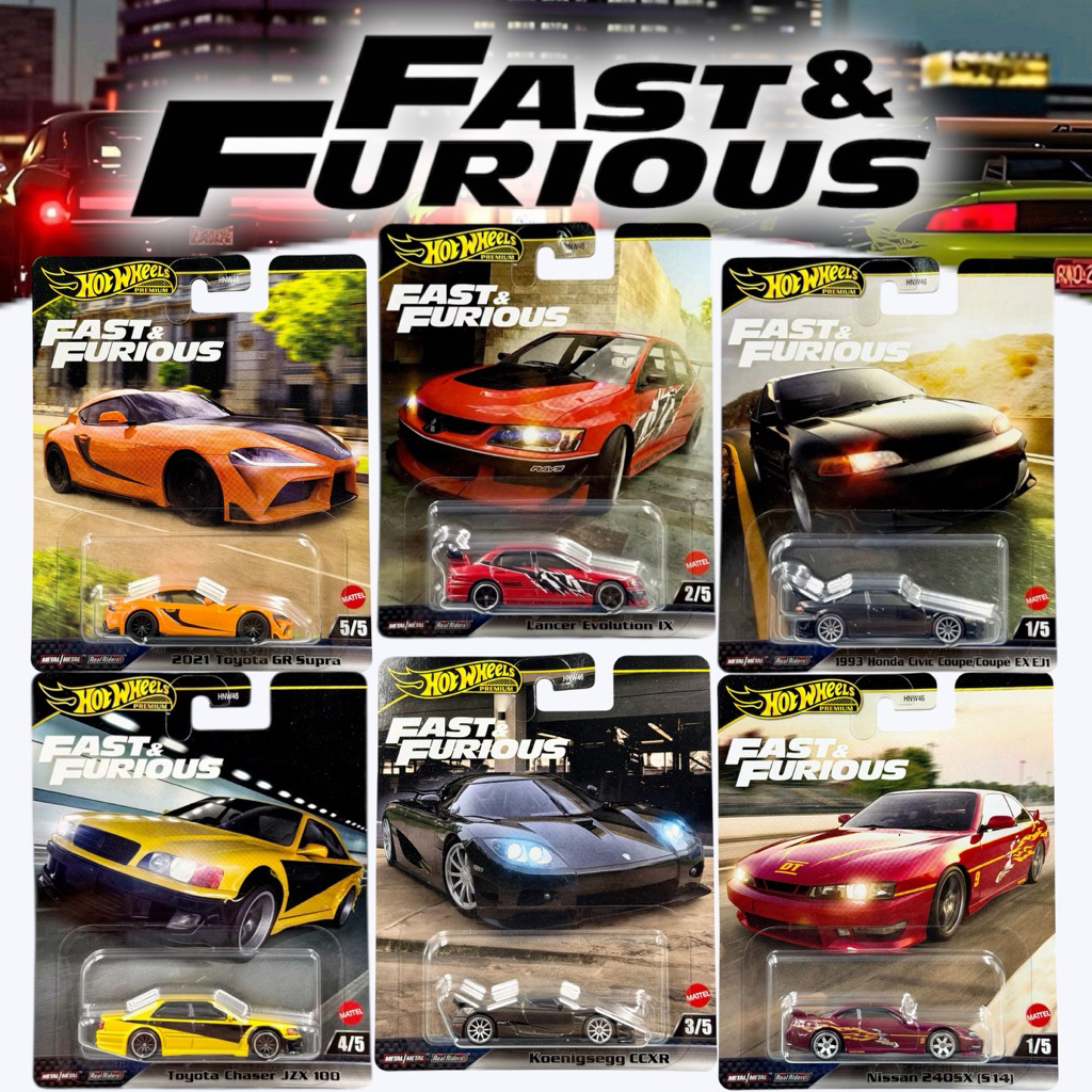 Hotwheels Premium | Fast & furious รวมรถจากหนังเรื่องฟาส สเกล 1:64