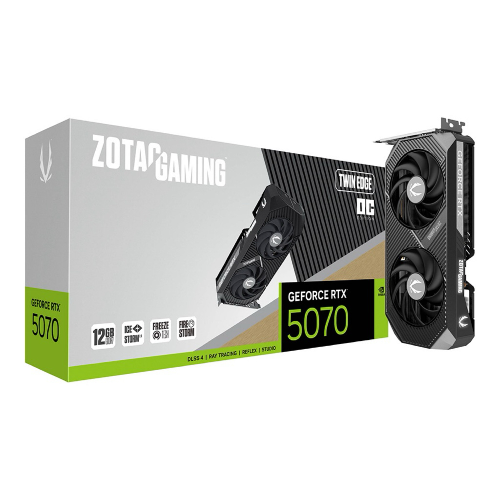 VGA ZOTAC GAMING RTX5070 TWIN EDGE OC 12GB (การ์ดจอมือสอง)