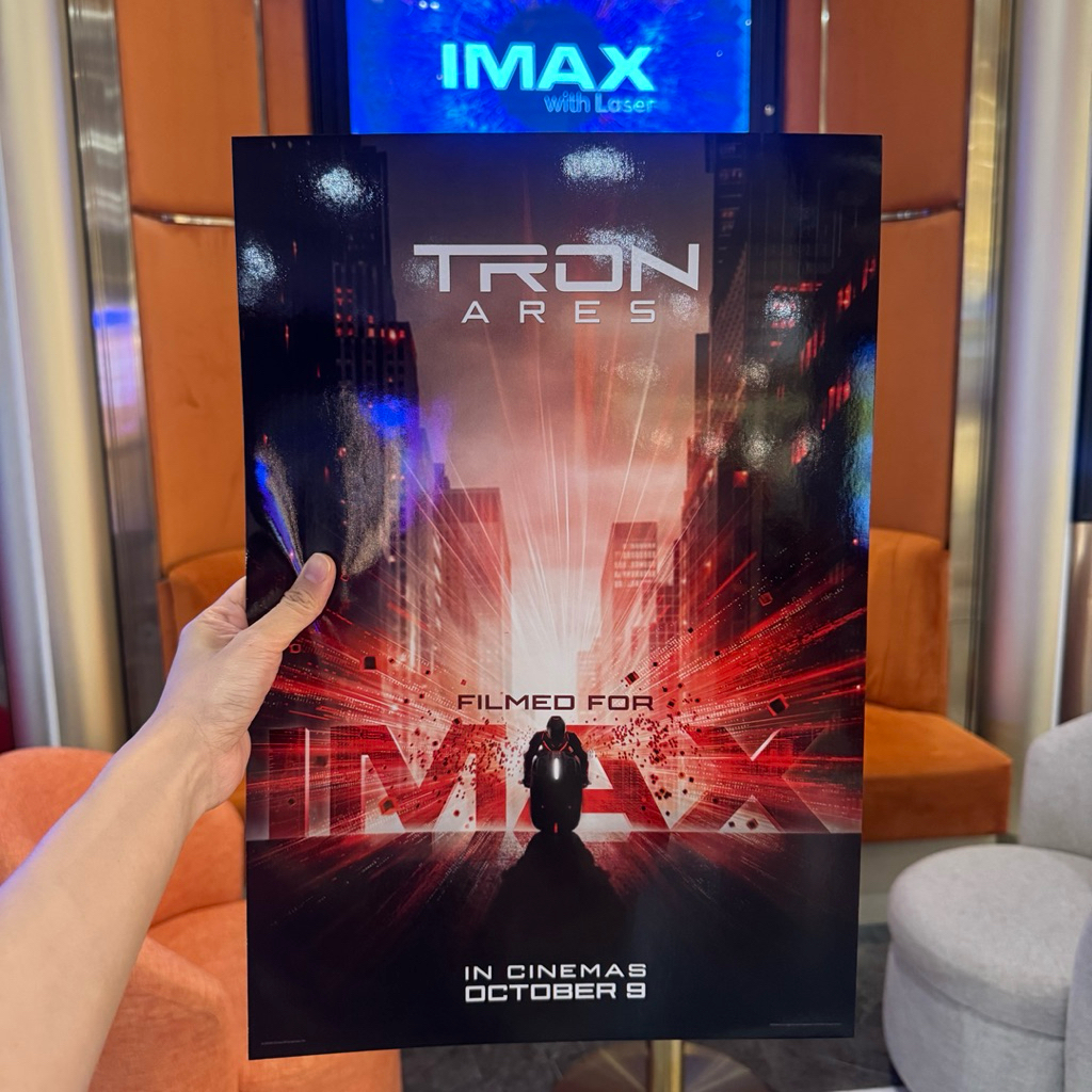 โปสเตอร์ Tron Ares *ไม่ม้วน ไม่ยับ* จากโรง IMAX
