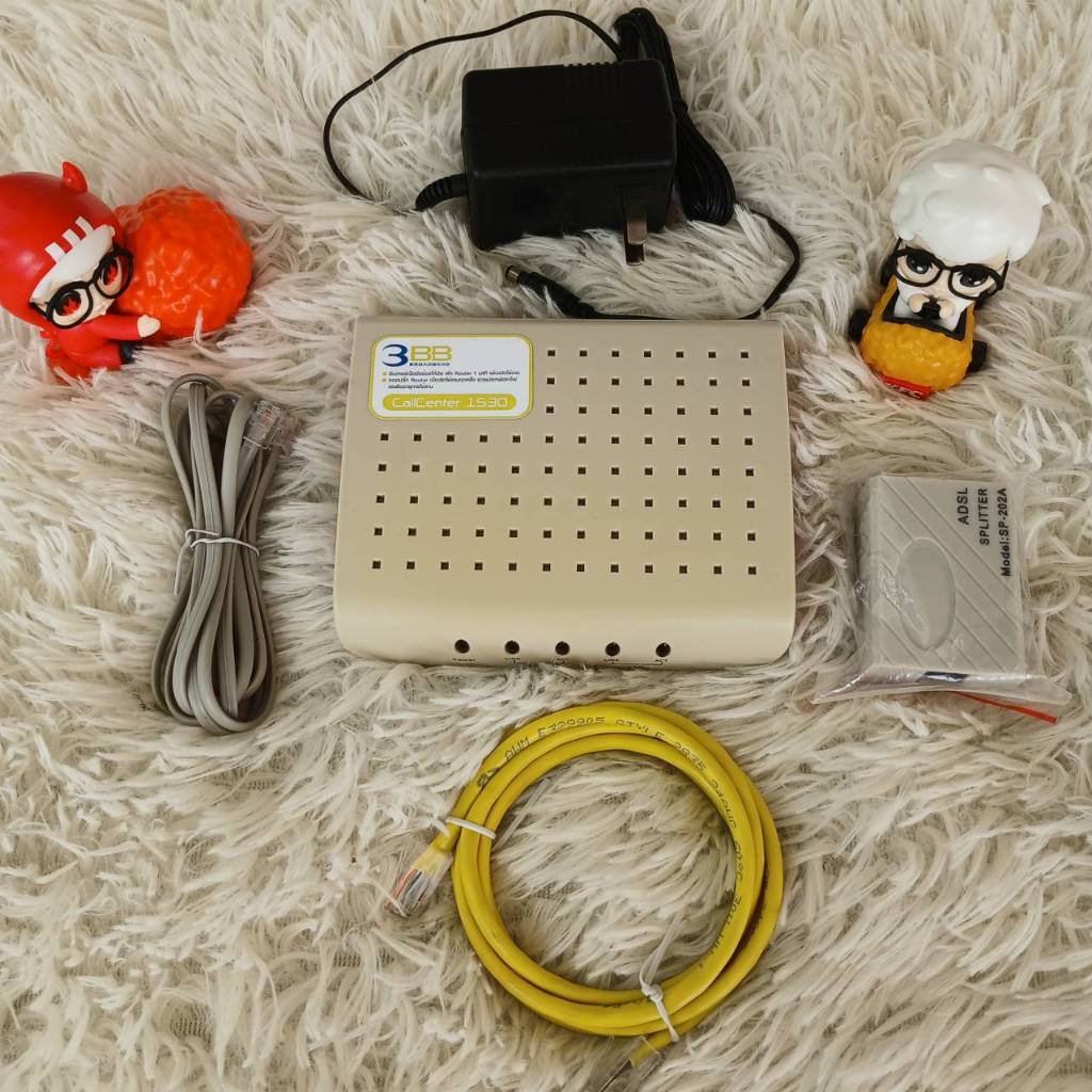 กล่องโมเด็ม ADSL ของ 3BB เชื่อมต่ออินเทอร์เน็ต
