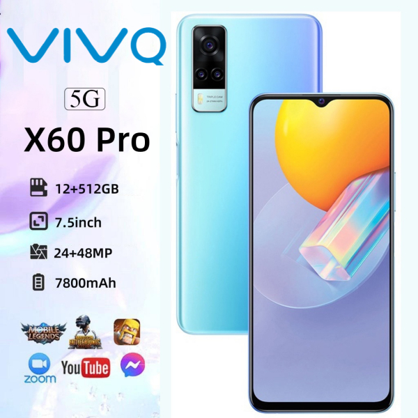 Smartphone X60 Pro 12GB RAM+512GB ROM 7.5inch full screen support 2 SIM card android 13.0 support ba