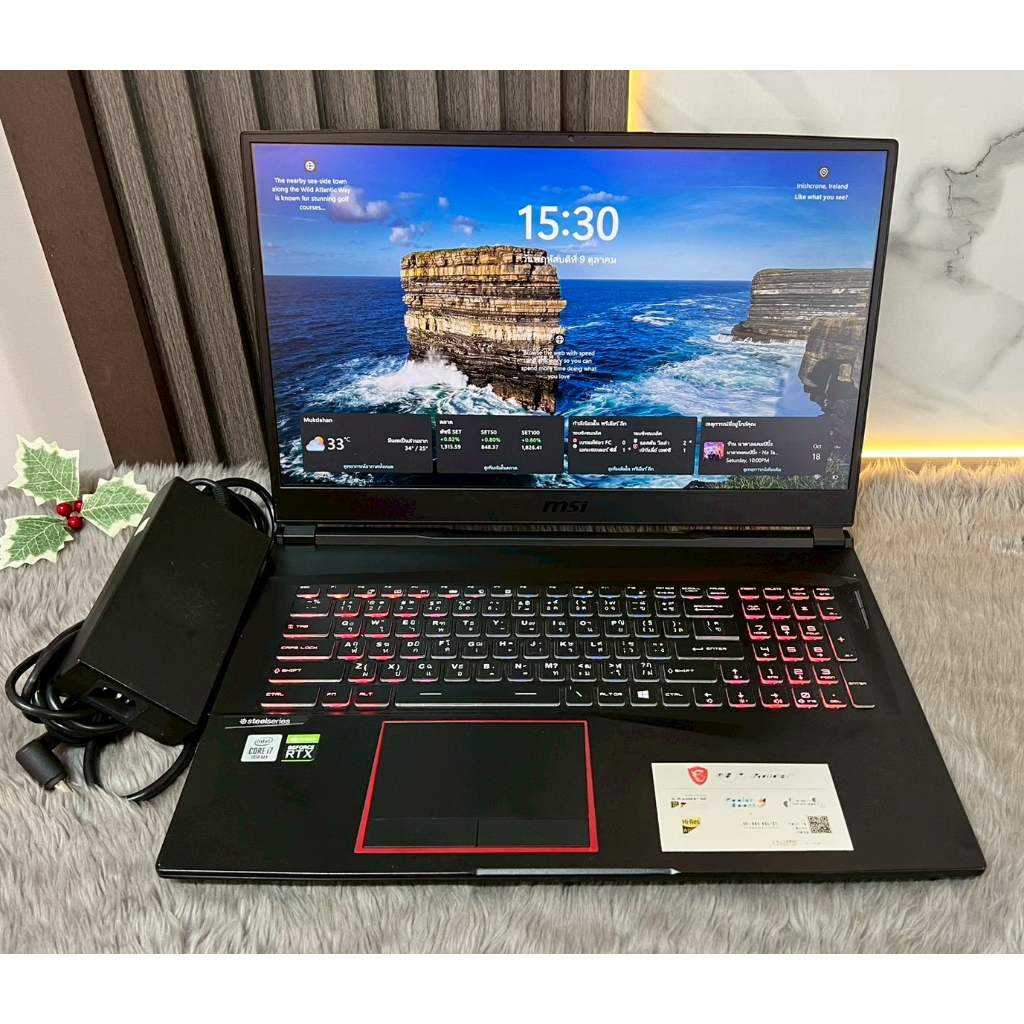 โน๊ตบุ๊ค Gaming MSI GE75 Raider 10SE-008US มือสอง