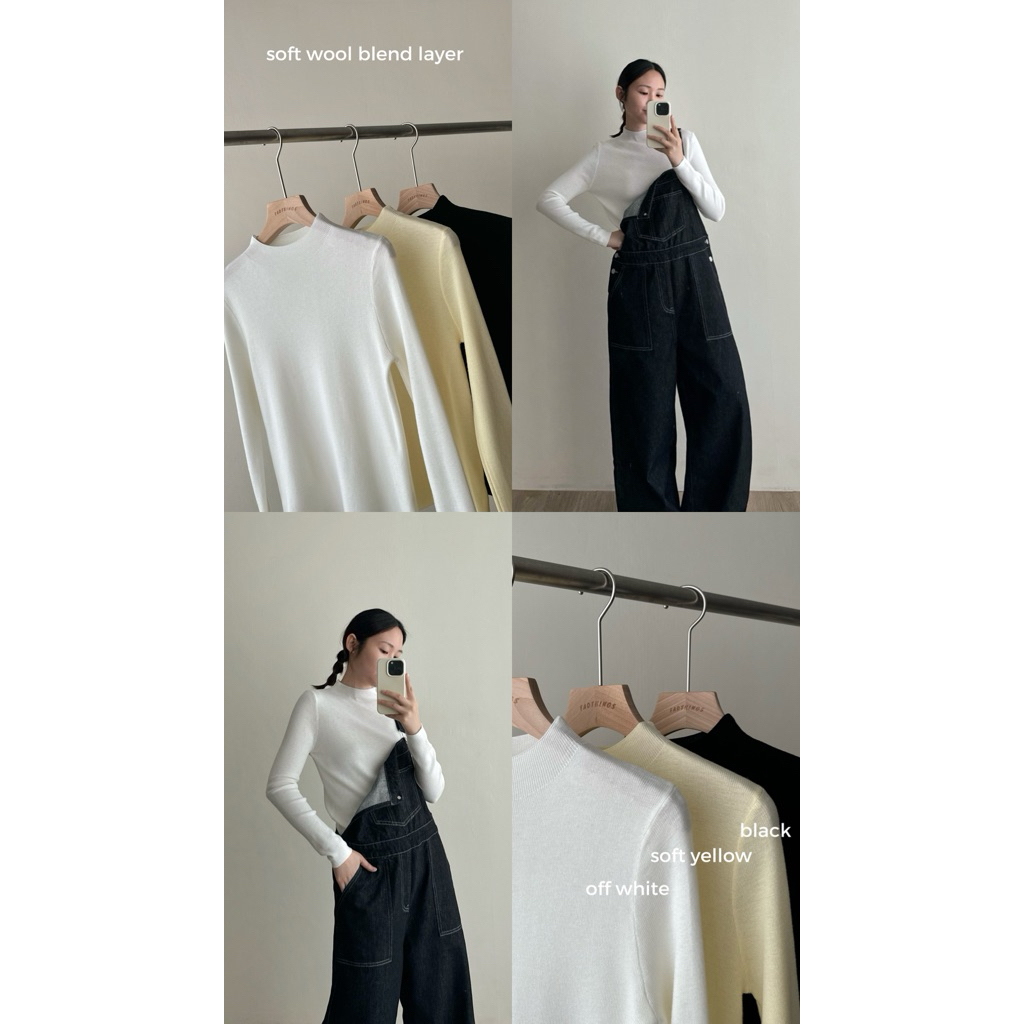 FADTHINGS : soft wool blend layer - 3 colors 🫑