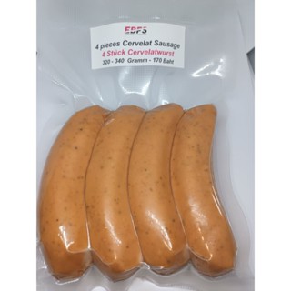 Cervelas Sausage 4×1 320-340 Gram TGM/ไส่กรอกเซอวิลัส ตราทีจ…