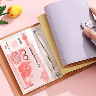 สมุดออมเงิน ใส่ได้ 100 แผ่น สมุดโน๊ตสมุดบัญชี ท้าทายออมเงิน Savings Book สมุดบันทึกการออม