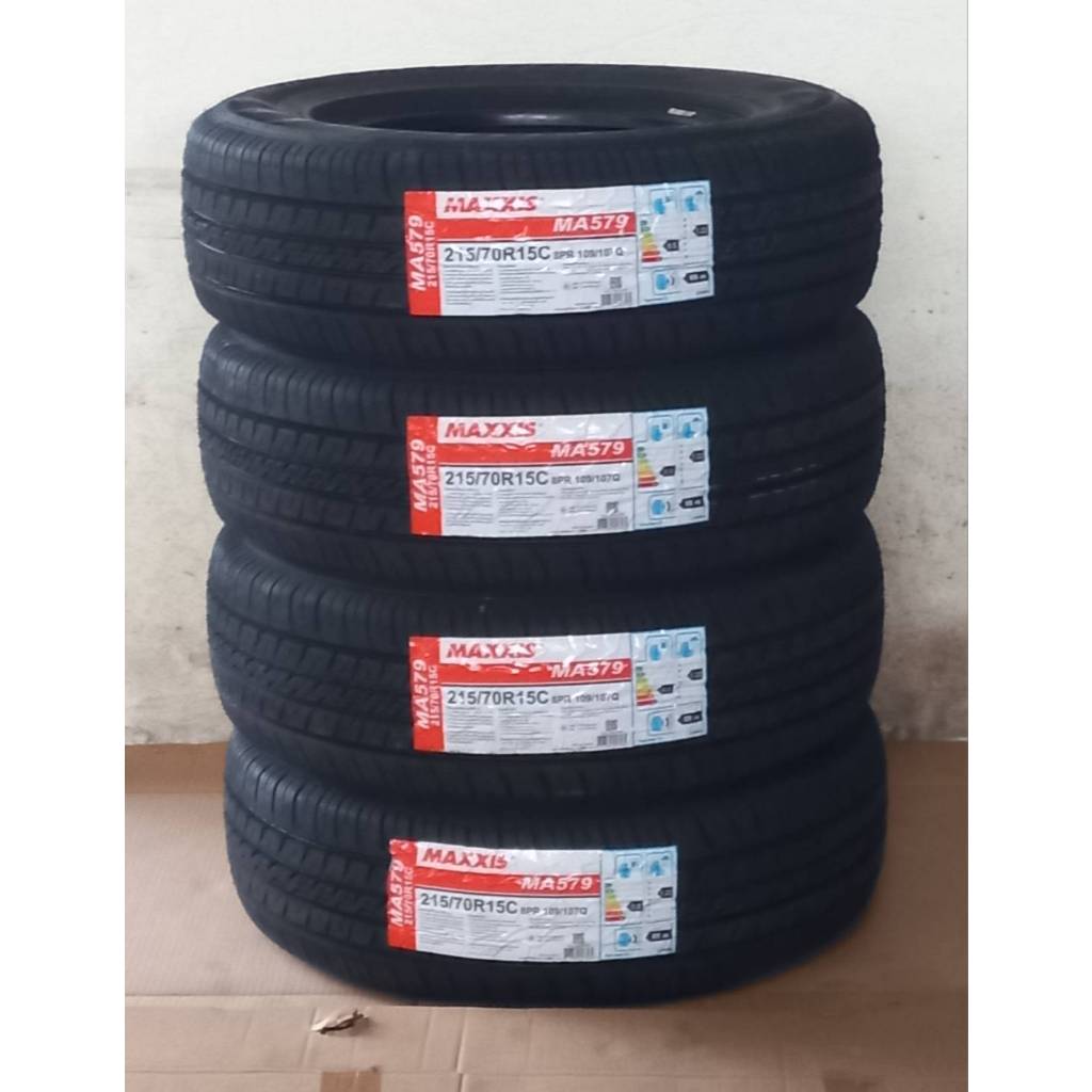 ยาง MAXXIS MA-579 Size 215/70R15C ยางนอก 4 เส้น ราคาสุดคุ้ม ( ขอบ15 ) ยางใหม่ จำนวน 4 เส้น แถมจุ๊กยาง 4 ตัว ยางใหม่ เหมา
