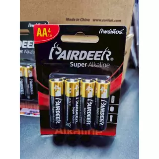 ถ่าน AA PAIRDEER ถ่านอัลคาไลน์ AA แพค 4 ก้อน-alkaline Batteries