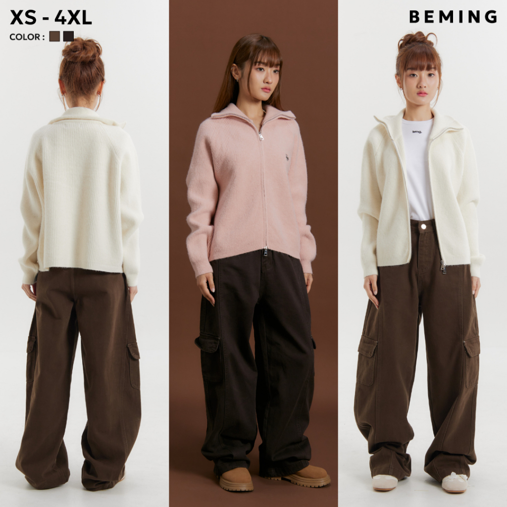 Bemingjeans092(XS-4XL)BMG Wide Cargo – กางเกงคาร์โก้ไลฟ์สไตล์ในแบบ BEMING