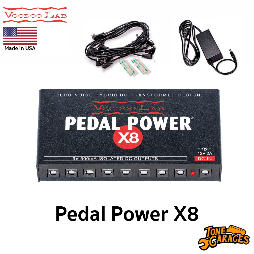 Voodoo Lab Pedal Power X8 Power Supply 9V 500mA Isolated 8 ช่อง พาวเวอร์ซัพพลาย เอฟเฟคกีต้าร์ เบส