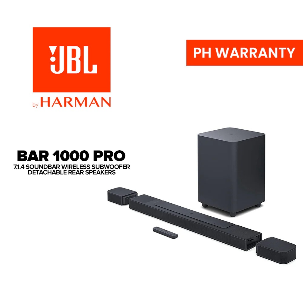 JBL ซาวด์บาร์ (7.1.4 CH, 880 วัตต์) รุ่น Bar 1000 Pro