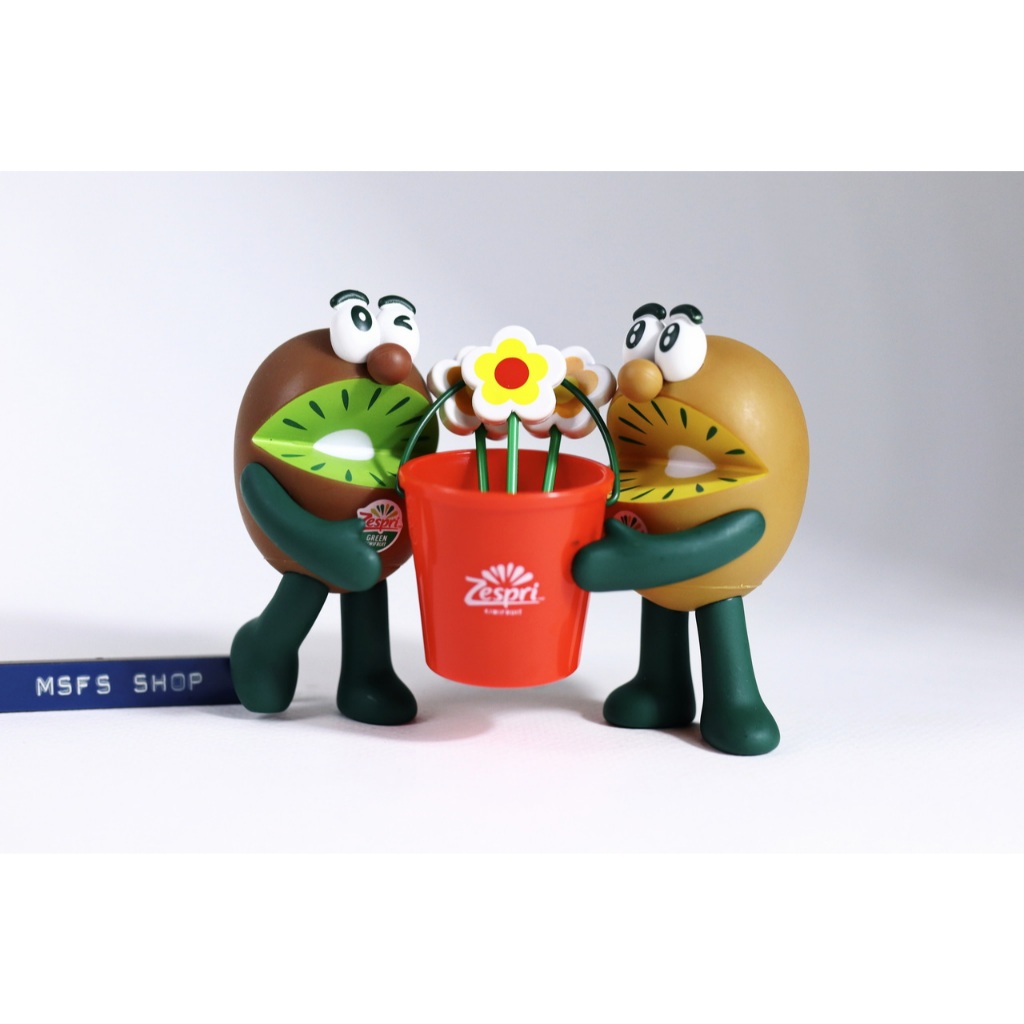 [Vintage] Zespri Kiwi Fruit Figure ชุดตุ๊กตากีวี่เขียว กีวี่ทองถือถังน้ำ