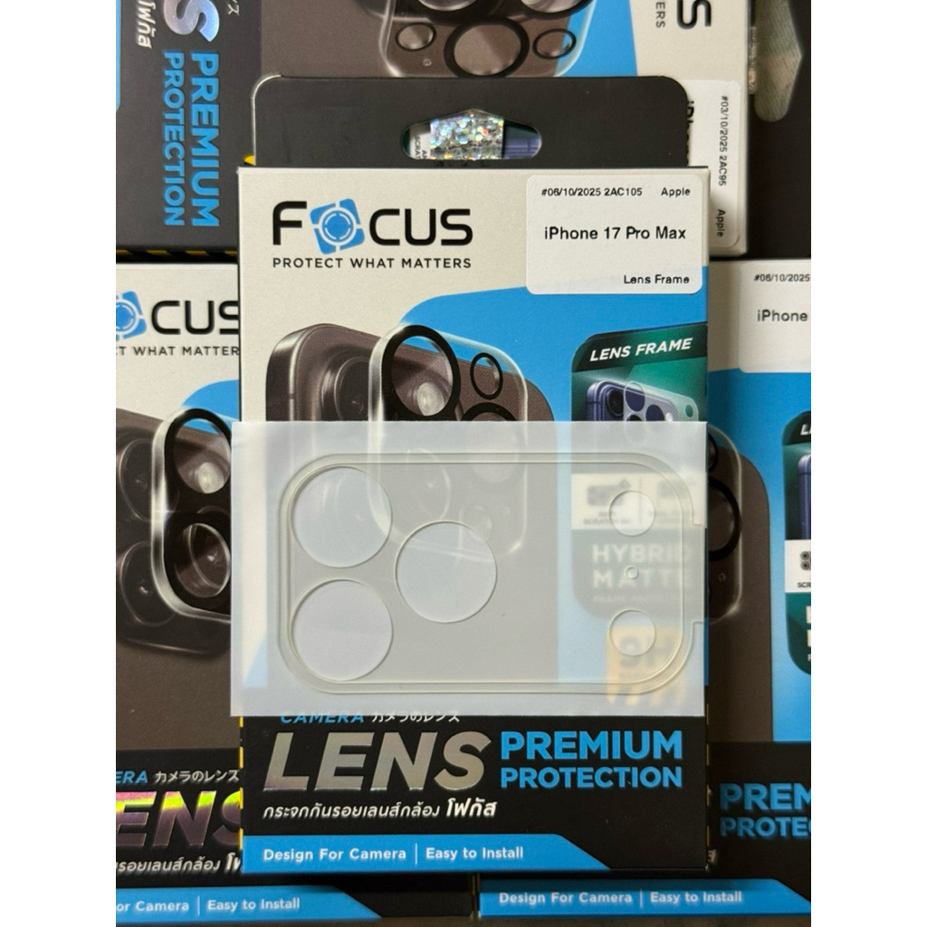 [FA168][สำหรับไอโฟน 17 Pro / 17 Pro Max] Focus Lens Frame Hybrid Matte ฟิล์มไฮบริดกันรอยฐานเลนส์ แบบด้าน - HB MT - รูปที่ 6