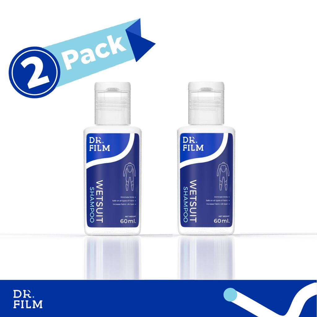 DR.FILM® Wetsuit Shampoo  60 mL (PACK 2) ผลิตภัณฑ์ทำความสะอาดชุดกีฬา ขนาด 60 ML ขจัดคราบฝังแน่นและกลิ่นเหม็น