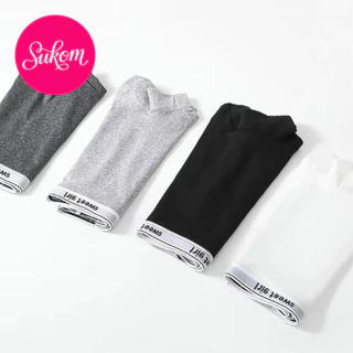 Girls' sports style boxer shorts, simple letter design, pure cotton, antibacterial crotch, mid-waist, tight boxer shorts