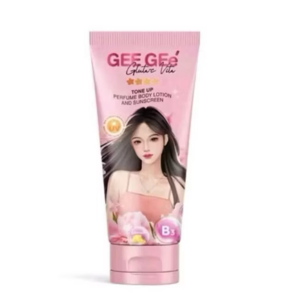 GEE GEe' จีจี้ กลูต้าซีวิตต้าโทนอัพ เฟอร์ฟูม บอดี้โลชั่น แอนด์ซันสกรีน  150ml.