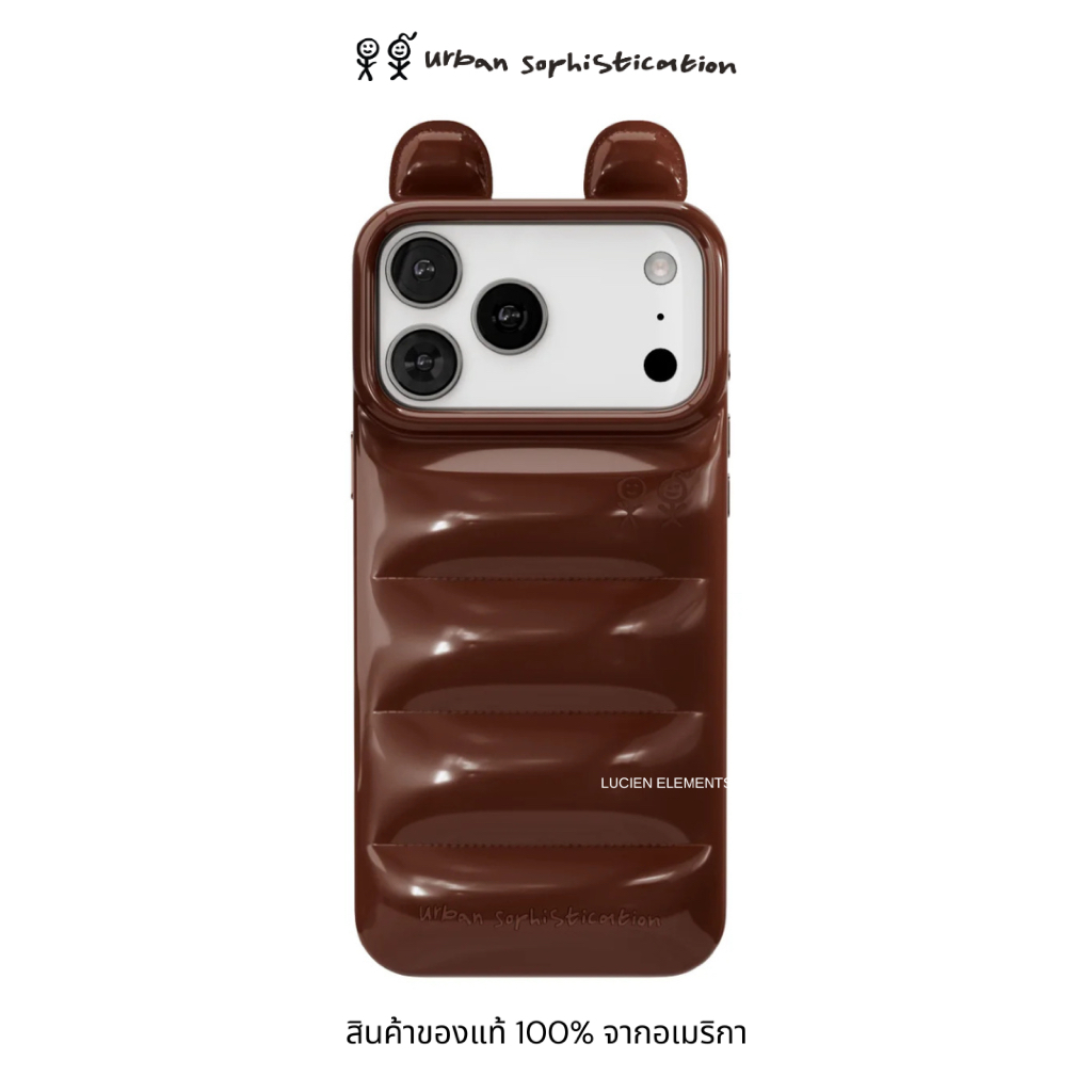พร้อมส่ง URBAN SOPHISTICATION : 17 / 17 PRO / Air / 17 PRO MAX - TEDDY BEAR (ของแท้100%)