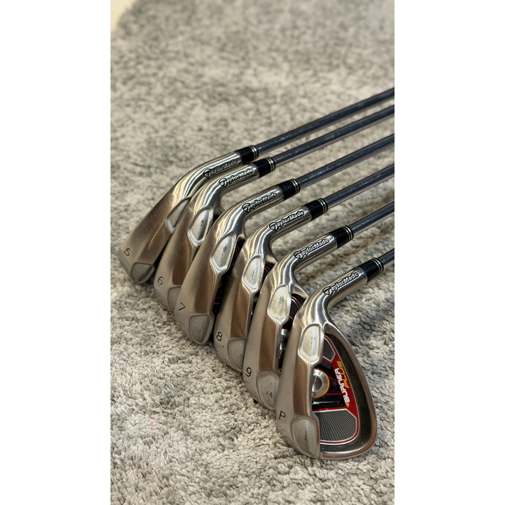 [ไม้กอล์ฟ มือสอง] TaylorMade Burner Plus (5,6,7,8,9,P) Flex S ก้าน N.S.Pro 950 GH กริปเดิมสภาพพร้อมใ