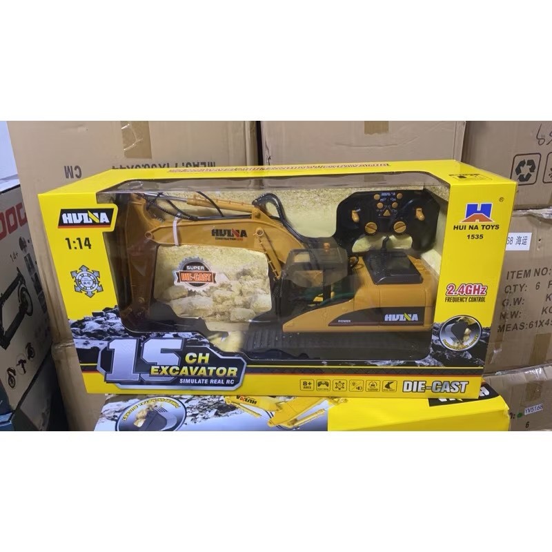 รถแมคโครบังคับ huina 1535 เเละ2 หัว