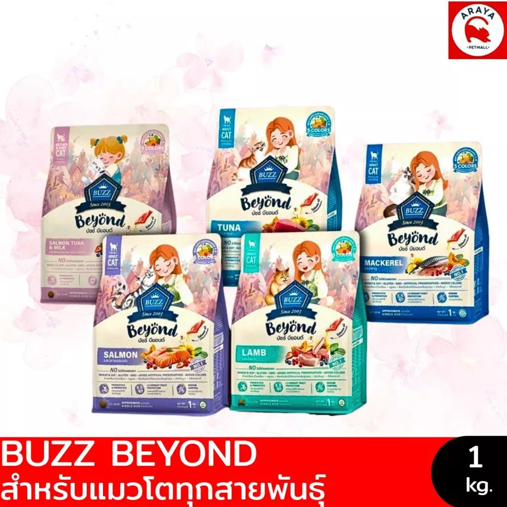 *1kg.* Buzz Beyond - อาหารสำหรับแมวโตทุกสายพันธุ์