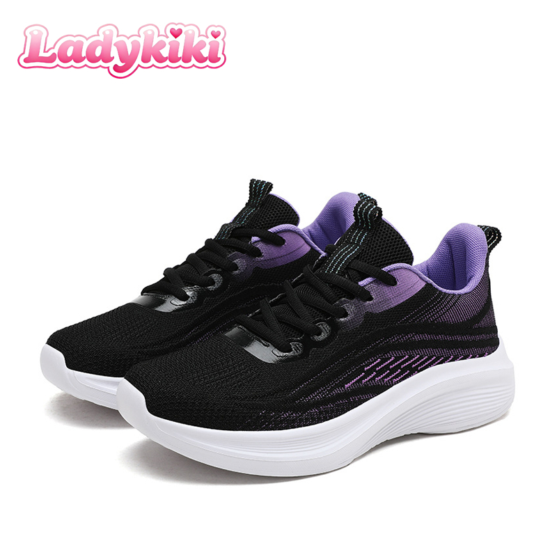 【จัดส่งด่วน 1-3 วัน】รองเท้าผ้าใบผู้หญิง ผ้าตาข่ายระบายอากาศ สำหรับวิ่ง กันลื่น สวมใส่สบายแบบลำลอง