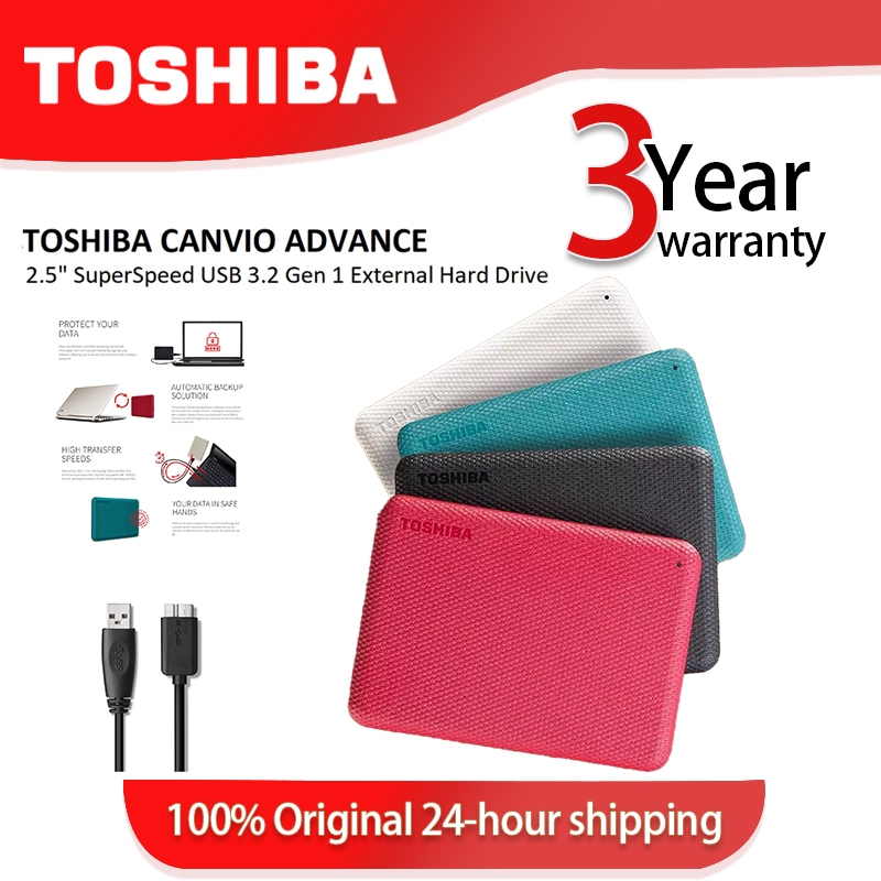 [Free gift]Toshiba Canvio Advance HDD 2.5'' Portable hard drives 1TB/2TB/4TB External Hard Disk USB3