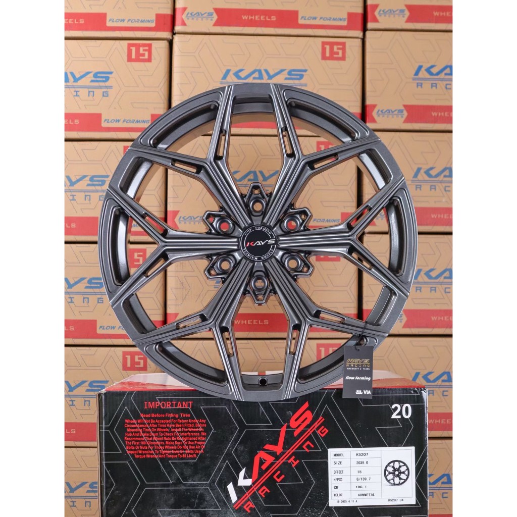 ล้อแม็กซ์ KAYS K5207  9*20นิ้ว 6รู  139.7