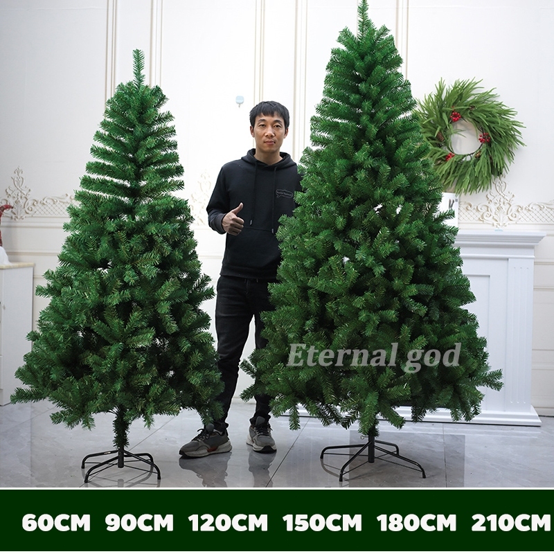 ต้นคริสต์มาส 🎄สีเขียว ขนาด 150/180/210 ซม ต้นไม้ปลอม ถอดเก็บได้ กันน้ำ ทนทาน ต้นคริสมาสต์ christmas tree