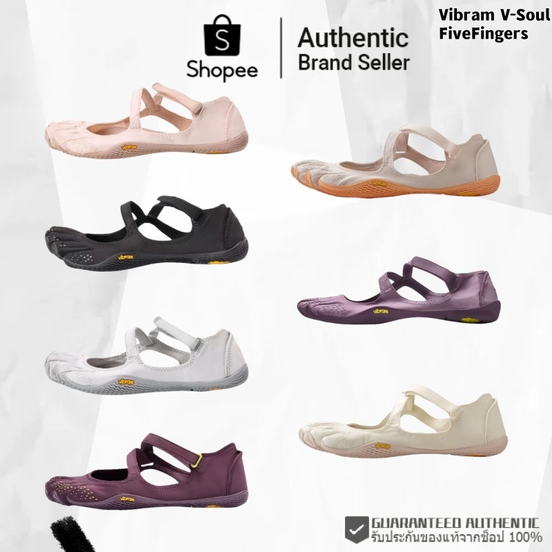 （100% รับประกันของแท้&จากเกาหลี🇰🇷）Vibram V-Soul FiveFingers รองเท้า รองเท้ามีสายรัด รองเท้าเจนนี่