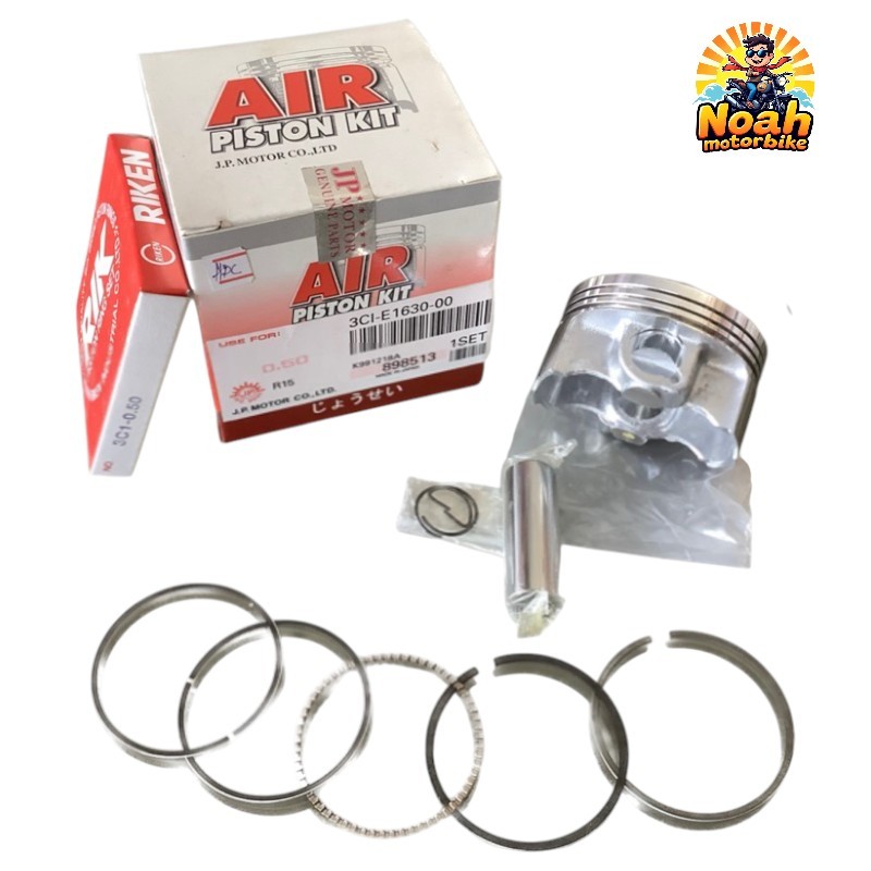 ลูกสูบ ลูกสูบชุด R15, EXCITER150, MSLAZ, YZF-R15 ลูกสูบ+สลัก+กิ๊บหวน  #ลูก #ลูกชุด #ลูกสูบแหวน #ราคาช่างล็อค+แ