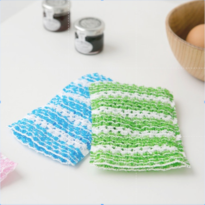 ผ้าล้างจานชามและเครื่องครัว woori susemi kitchen towel clean scrubber 10ea=1pack 키친타올 우리 수세미