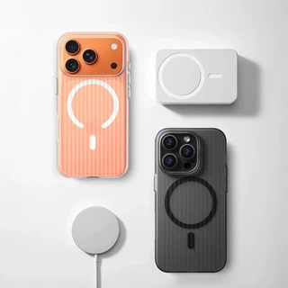 Moreno เคสมือถือ Magnetic แบบใส ขอบกันกระแทก รองรับการชาร์จไร้สาย ซี่รี่ย์ 11-17