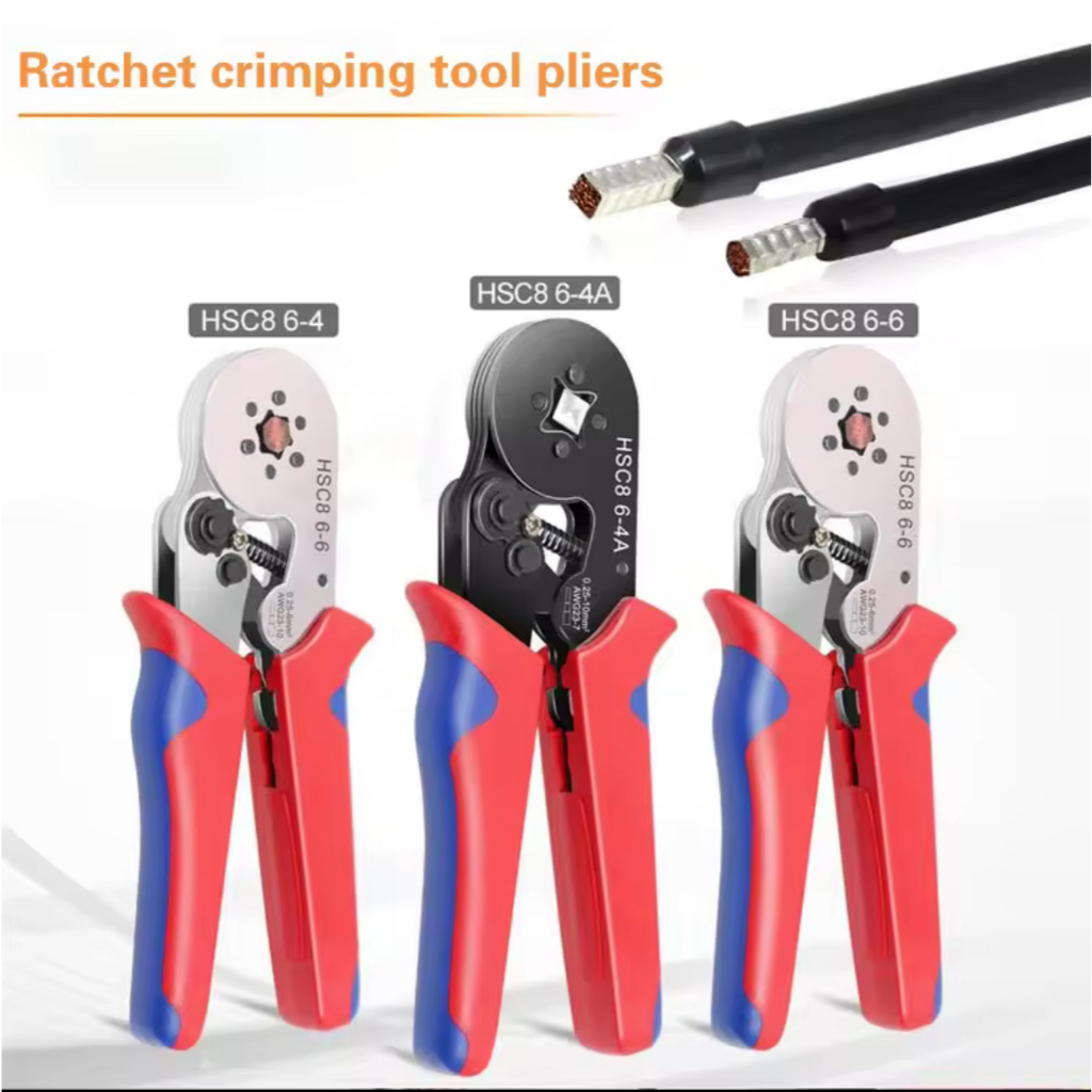 คีม ย้ำ หางปลา คอร์ดเอ็น HCS8 6-4A CORD END Crimper Plier AWG 23-7 (0.25-10mm ²)