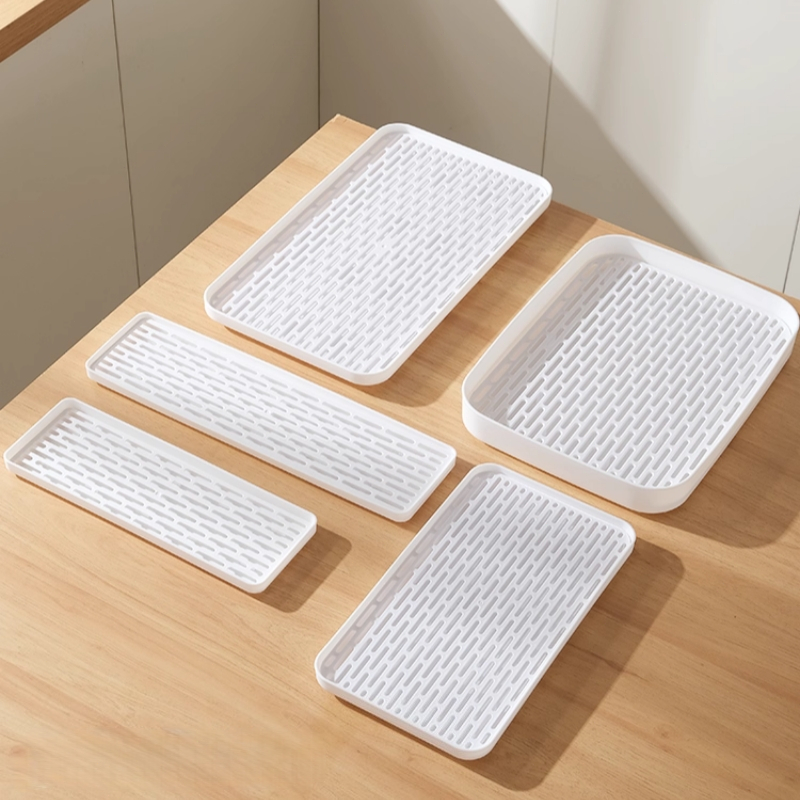 ชามรับน้ำแบบสองชั้น ชามรับแก้วในห้องนั่งเล่น ชามผลไม้ ชามรับจานและไม้กวาดในห้องครัว ชามชาสไตล์เรียบง่ายสำหรับออฟฟิศ