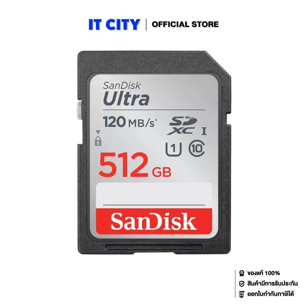 SanDisk Ultra SDXC, SDUNC 512GB, C10, UHS-I, 150MB/s R, 4x6, 10Y ME6-000968