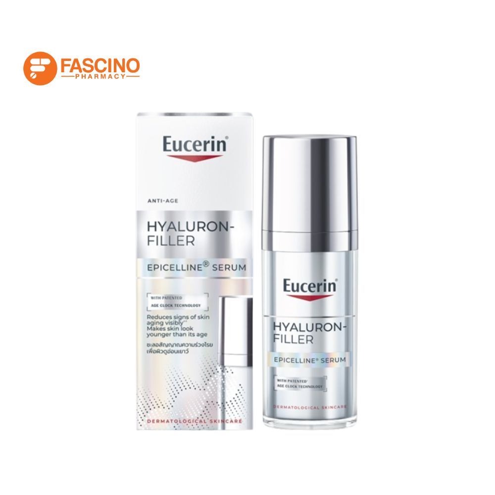 Eucerin Hyaluron-Filler Epicelline Serum เซรั่มบำรุงผิวหน้า ลดเลือนริ้วรอย (30ml.)