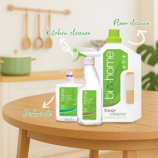 น้ำยาทำความสะอาดครัว กลิ่นตะไคร้ & ชาเขียว ขนาด 500มล.x2 ขวด Kitchen Cleaner (Lemongrass & Greentea) size 500mlx2bottles